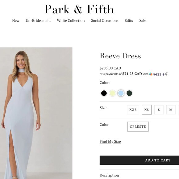 Park & Fifth Reeve Dress- NWT- XS - Picture 9 of 9